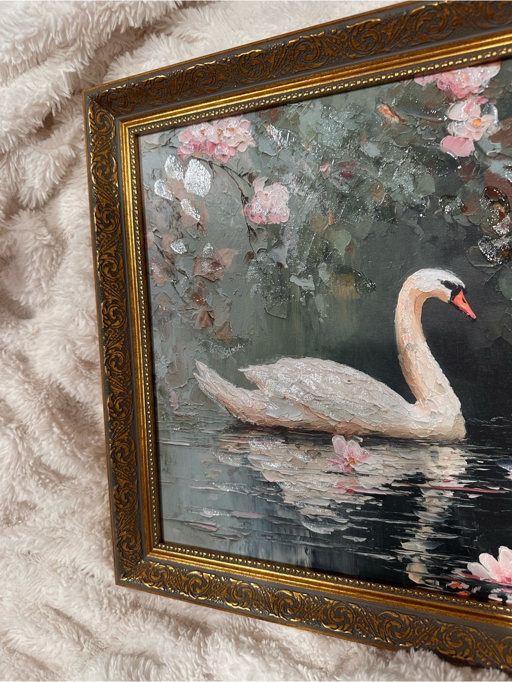 15x15” Swan lake art - Picture 15 of 16